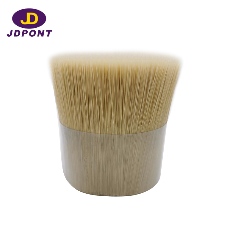 White Bristle Color Hollow Mixture Crimped Tapered Brush Filament--------JDFC#15