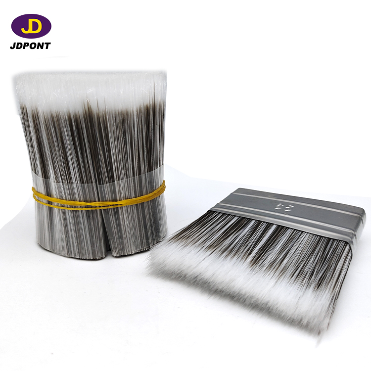 White mixture coffee hollow tapered brush filament for paint brush