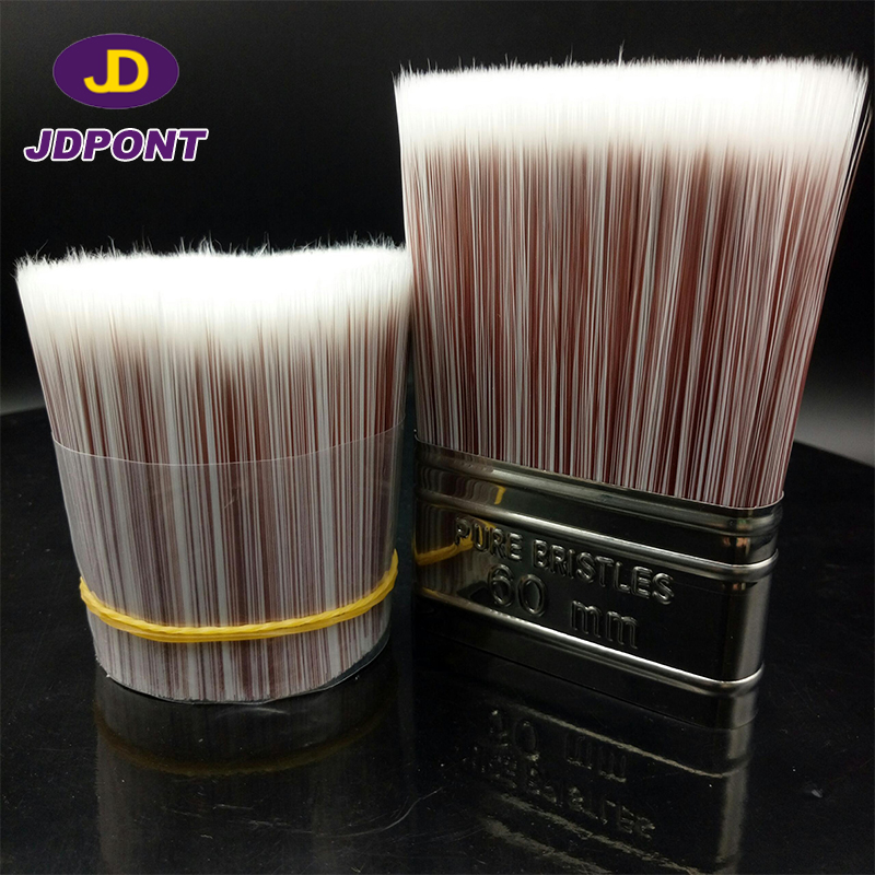 White Red Hollow Solid Tapered Synthetic Brush Filament-------JDFM#101