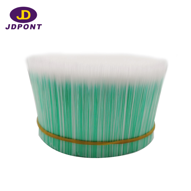 White Green Cross-section Tapered Brush Filament-------JDFMC300#