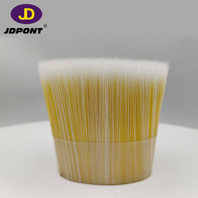 WHITE MIXTURE YELLOW SOLID TAPERED BRUSH FILAMENT FOR PAINT BRUSH