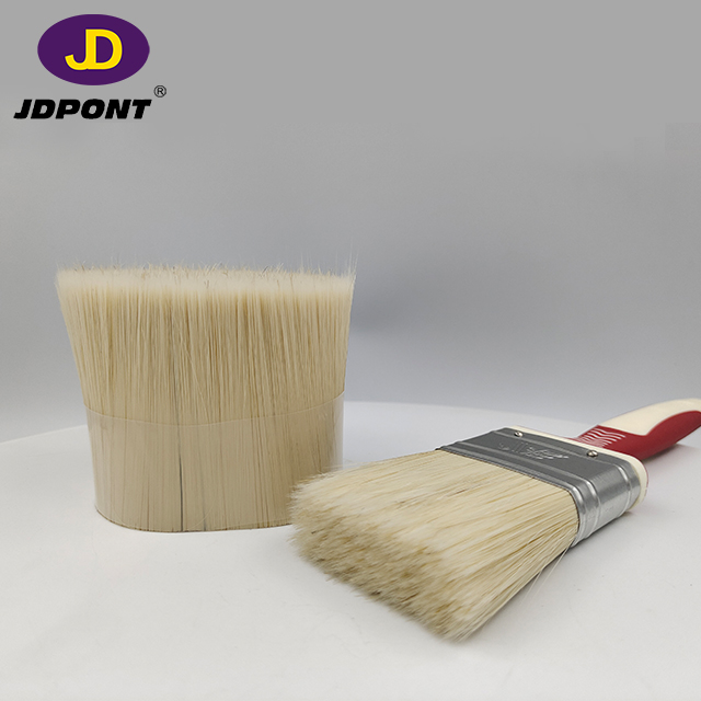 Very Soft Natural White Bristle Filament Mixture Bristle for Interior Brush JD265-FM01